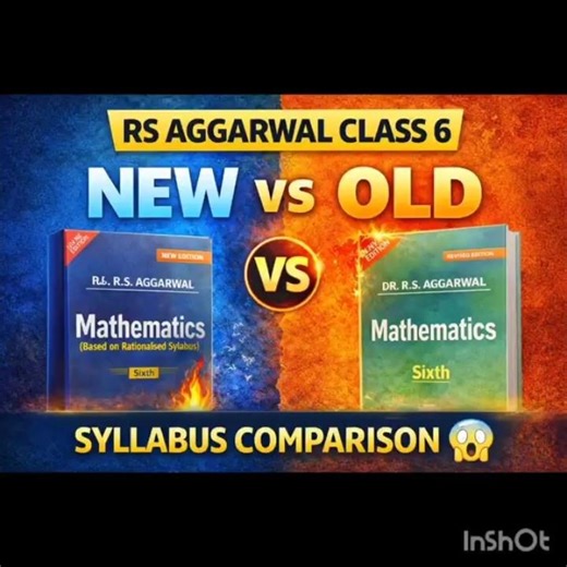 RS Aggarwal Class 6 🔥 New vs Old Syllabus | Full Comparison