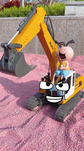 Excavator Fun: Digging Out the Doll