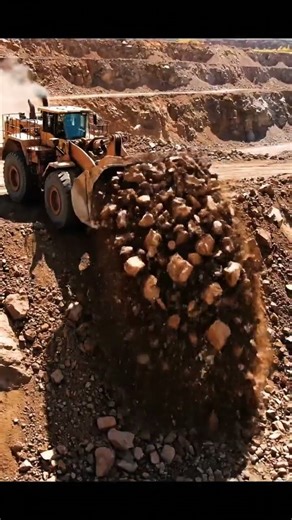 Massive Loader in Action! 🚜💨 Witness the Power of Heavy Machinery