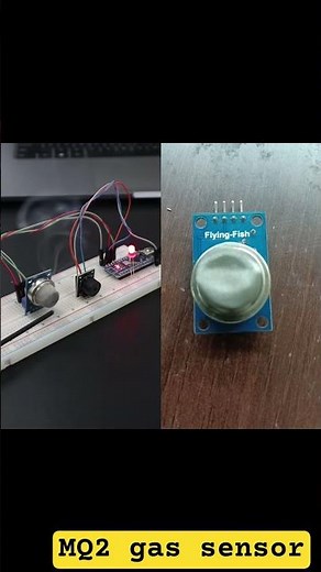 MQ2 gas sensor module working process #arduino #robot #trendingshorts