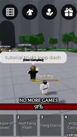 Tutorial to do loop dash on legends battleground #roblox