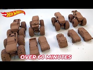 🤯🔥COMPILATION:HOT WHEEL MONSTER TRUCKS COLOR REVEAL COLOR SHIFTERS MYSTERY?? Custom Painted: