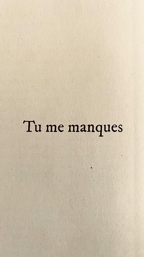 468K views · 45K reactions | En français on dit « Tu me manques » en poésie on dit …✍ #poésie #poème #tumemanques #ecriturecreative | Marion Fritsch | Facebook