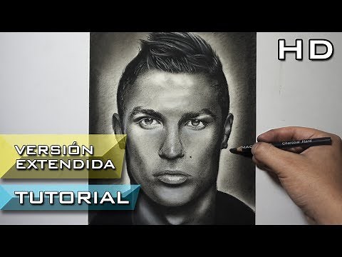 Cómo Dibujar a Cristiano Ronaldo a Lápiz Paso a Paso - Versión Extendida - Cr7 - Tutorial de Dibujo