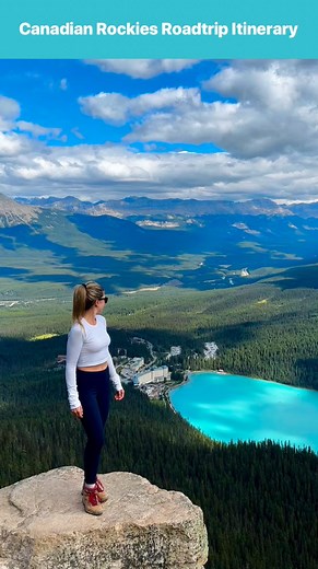 Save this epic Rockies Road trip Itinerary!! You can start this in Vancouver and end in Calgary or loop back to either city if you are flying in. Day 1: Yoho National Park and Golden * Yoho National Park * Emerald Lake, * Explore Golden * Takakkaw Falls * Wapta Falls! Day 2: Lake Loyise * Hike Little Beehive and Big Beehive * Lake Agnes Tea House: * Canoe Lake Louise * Gondola Day 3: Banff * Sunrise at Moraine Lake * Hike through Johnston Canyon. * Two Jake Lake * Lake Minnewanka * Banff Gondola