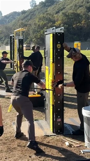 Forcible Entry Inc | Full commit on an outward opening Catalyst Force Entry Door with a Halligan. Ready. Set. Go. Happy Friday. #firstresponders... | Instagram