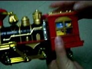 Red Classic Electronic Train Locomotive Toy with Fragrance Puffing Smoke