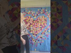 Show n Tell--Exploding Heart by Slice of Pi Quilts