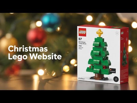 Simple Christmas Lego website in Figma!