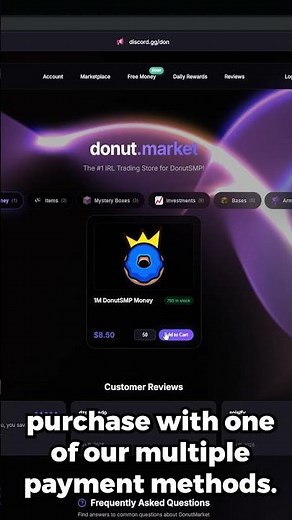 the secret donut.market method #donutsmp #minecraft #tutorial