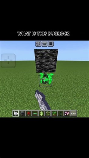 what is this bugrock 😱#minecraft #minecraftshorts #gaming