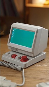 A retro computer from the Windows 98 era… reimagined as a modern dock.