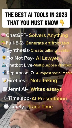 14 reactions | The Best AI Websites and Tools in 2023 That You Must Know #websites #onlinetools #marketingtips #ai #chatgpt #nocodetools | Success With Craig | Facebook