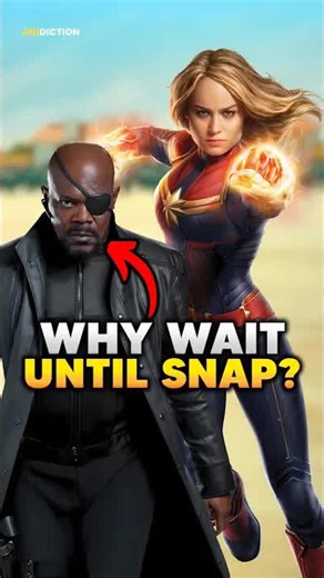 Why Fury only called Captain Marvel during the snap? #avengers