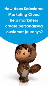 1K views | Marketing Cloud helps marketers create personalised customer journeys. Sounds pretty ideal, right? Marina breaks it down for us into three key areas:  Data strategy  AI strategy  Activation strategy Give this video a watch and see how you can enhance customer lifetime value, revenue and ROI with Marketing Cloud. ☁️ | Salesforce | Facebook