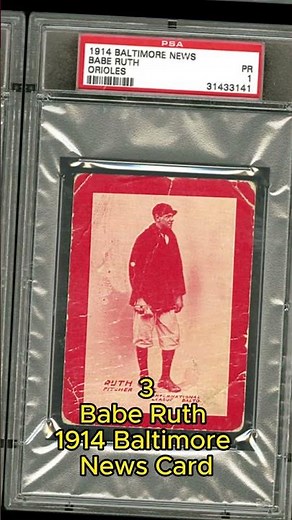 Top 7 Most Valuable Baseball Cards #shorts