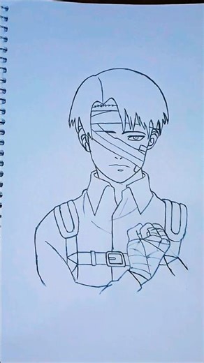 How to draw Levi Ackerman❤️‍🔥|Levi Ackerman easy drawing|#drawing #art #attackontitan #leviackerman