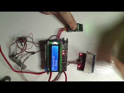 APERTURA DE PUERTA LCD lector SENSOR DE HUELLAS DACTILARES, ARDUINO FPM10A GY50 fingerprint