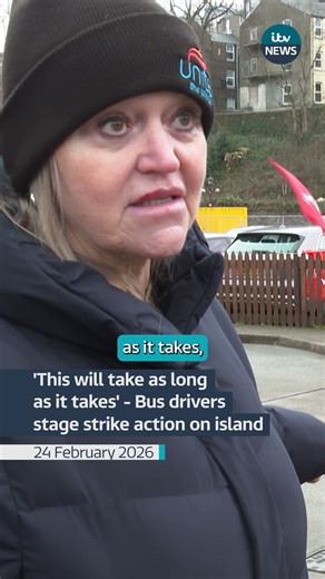 "This will take as long as it takes" Union representatives are due to meet with the Department of Infrastructure this afternoon to discuss the ongoing bus strike. Bus drivers are on day four of a 10-day walkout on the island, over pay and working conditions. | Granada Reports: Isle of Man