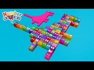 New Numberblocks Cube Song 1 - 80 Dino - Learn to Count Big Numbers!