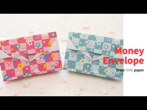 Easy Origami Money Envelope 💌 | DIY Cash Envelope with 1 Sheet of Paper