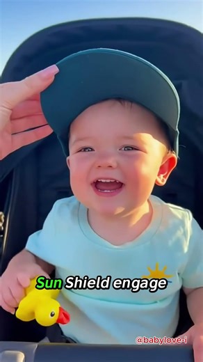 Baby's Adorable Reaction To Sun Shield Engage!