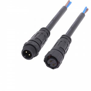 [Hot Item] M12 Mini Male to Female IP67 Waterproof Electrical 2 Pin Connector with Cable Assembly