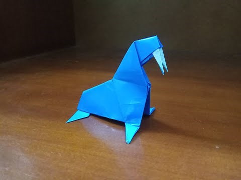How To Make Origami Walrus Step By Step