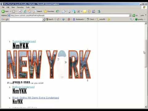 Corel Draw Fonts and Font Navigator