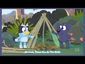 Bluey And Jean-Luc Both Speaking English | Bluey Camping