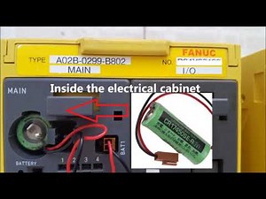 Fanuc CNC SRAM Backup Battery location and replacement information by KFASLLC