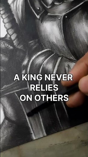 Realistic Armor Drawing with Charcoal Pencil ✏ 😱