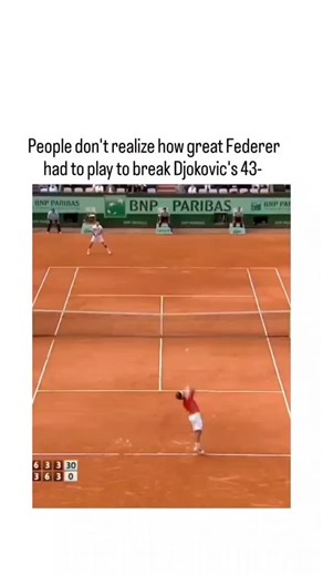 FTBL | The post highlights Roger Federer's 2011 French Open semi-final victory over Novak Djokovic, a 7-6(5), 6-3, 3-6, 7-6(5) masterclass that... | Instagram