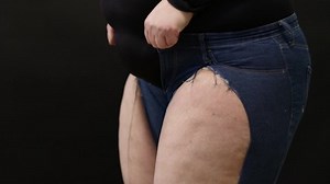 Fat Woman Cellulite Trying Put On Stock Footage Video (100% Royalty-free) 1088751953 | Shutterstock