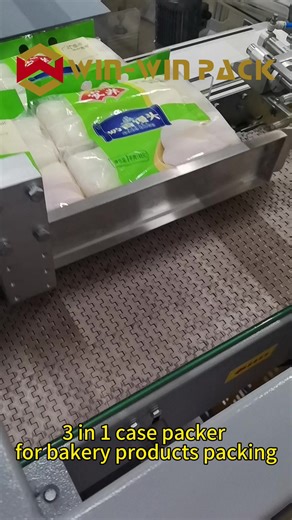 3-in-1 Case Packer for Bakery Products