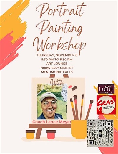 Portrait Watercolor Painting Workshop with Coach
