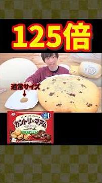 【大食い】126倍!!巨大カントリーマアムが実現した件について【しのけん】#大食い #しのけん #カントリーマアム #japanesefood #mukbang