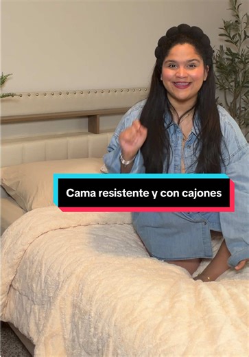 Cama con 2 cajones para más espacio #tiktokshopcreatorpicks #camamoderna #bedroom #homefurniture #bed