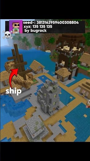 Minecraft seed moment ☠️#minecraft #shortsviral