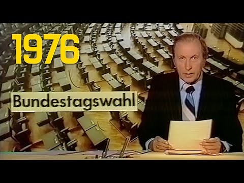 ARD Tagesschau zur Bundestagswahl '76 (03.10.1976)