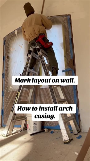 How to arch casing. #diy #fyp #viral #trending #construction