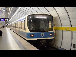 Munich U-Bahn trains at Lehel station