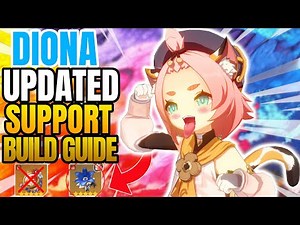 WHY DIONA IS BEST SUPPORT HEAL *UPDATED* BUILD GUIDE ❄️ | Genshin Impact