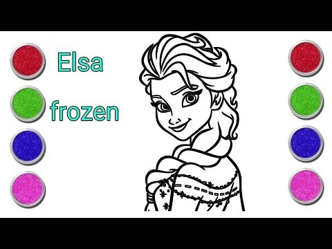 How to Draw Elsa Frozen | Drawing and Colouring Elsa Frozen | Cute Elsa Frozen Drawing |