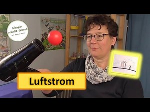 Der Ball im Luftstrom und anderes - Experimente zum Thema Luft und Wetter für Kinder