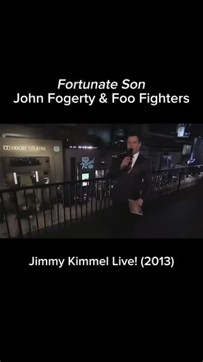 John and the Foo Fighters performing “Fortunate Son” on Jimmy Kimmel Live! in 2013. For John’s collaborative album, Wrote a Song For Everyone, the Foo Fighters were featured on the recording of Fortunate Son. Listen to the album now at the link in bio. | John Fogerty