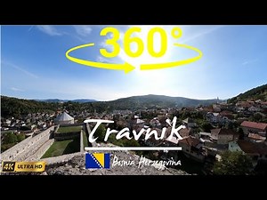 🇧🇦 Explore Travnik in 360 VR | Bosnia ’s Historic Gem | Virtual Walking Tour 4K