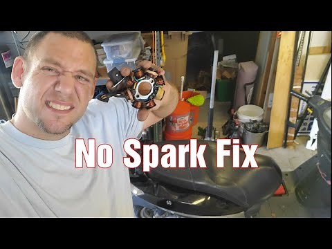 Chinese Scooter 150cc - 50cc no Spark Fix Stator Replacement #gy6 #gy6nation #ifixshet