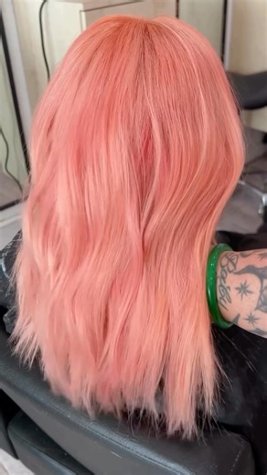 8.1K views · 99 reactions | 視 CUTE CORAL 視 obsessed with this color palette created by PRAVANA Creator @colorbycindylish 朗 ✨ Formula Breakdown ✨ 1️⃣ Lifted her hair to a level 9 and pre toned using PRAVANA HydraGloss in 10abv. 2️⃣ PRAVANA VIVIDS in Clear Pastel w/ Sunstone, Too Cute Coral, and a little Magenta + Smokey Silver to balance it all  #pravana #pravanavivids #peachhair #peachhairinspo #coralcoloredhair #peachhairtrends #hairtransformation | Pravana | Facebook