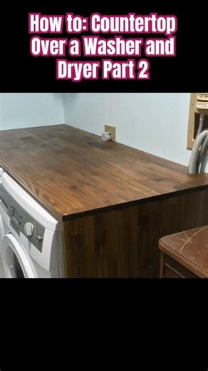 Making a Washer and Dryer Counter Part 2 #diy #home #howto #construction
